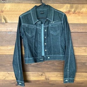 FUBU Black denim jacket